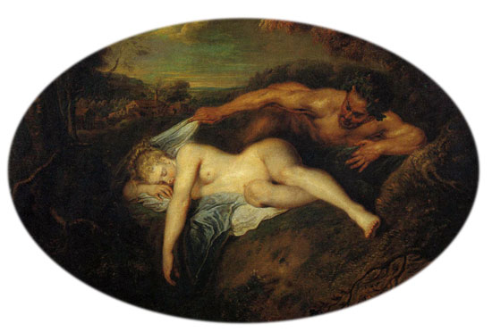 картина Жана Антуана Ватто «Юпитер и Антиопа»
